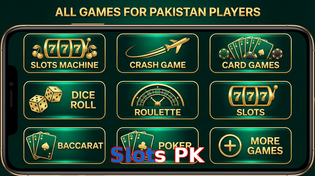 Main screen of Slots PK games page for PK players